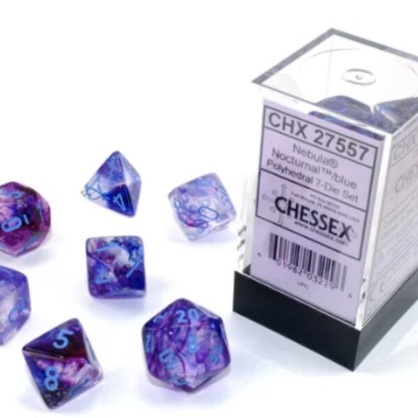 27557 Set di Dadi Nebula Nocturnal/blue