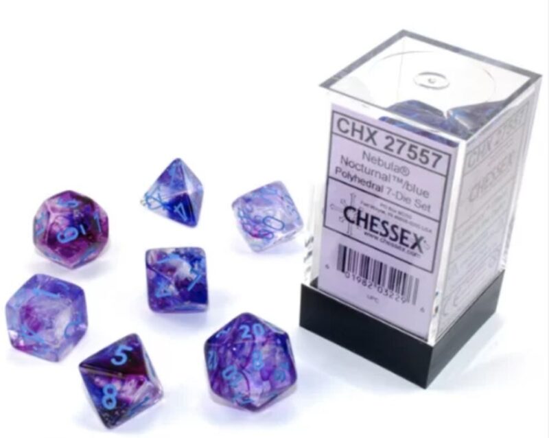 27557 Set di Dadi Nebula Nocturnal/blue