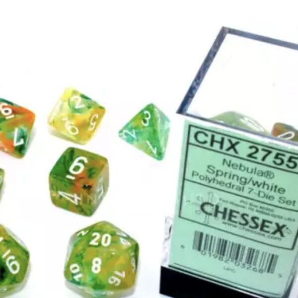 27555 Set di Dadi Nebula Spring/white