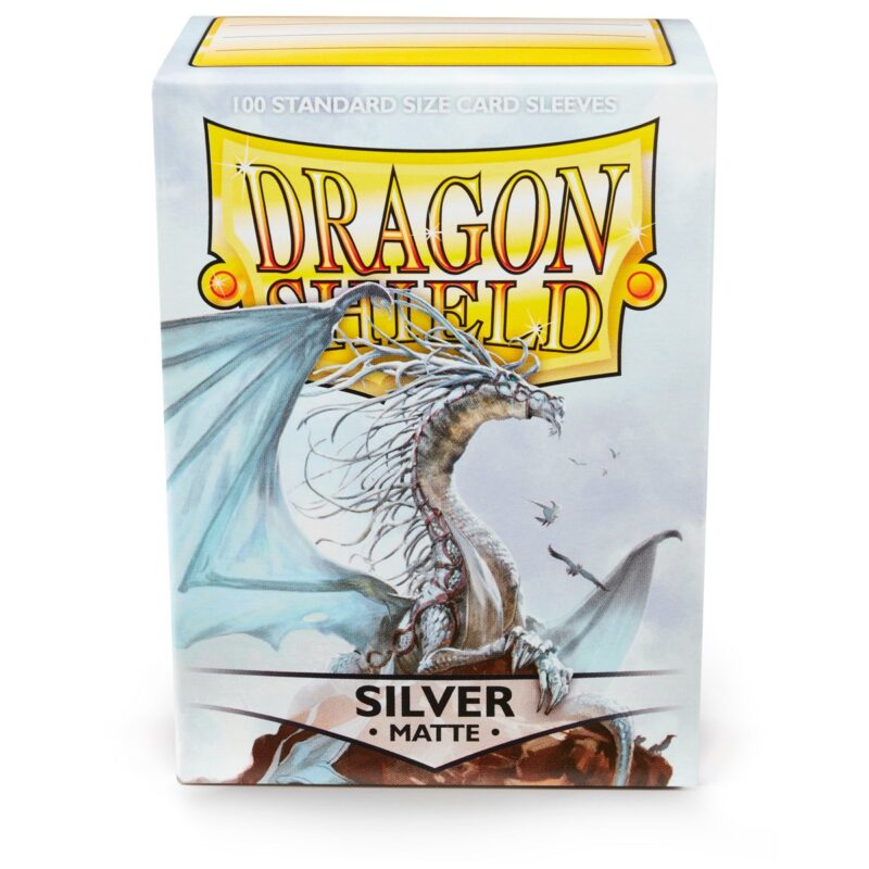 Dragon Shield Standard Sleeves - Matte Silver (100 Sleeves)