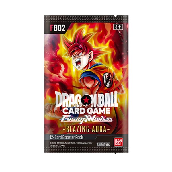 Dragon Ball Super Card Game Fusion World Bustina Blazing Aura FB-02 Eng