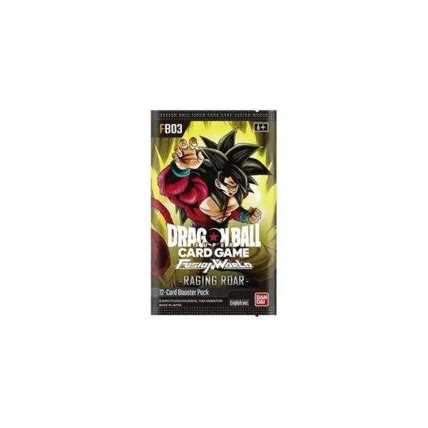 Dragon Ball Super Card Game Fusion World Bustina Raging Roar FB-03 Eng