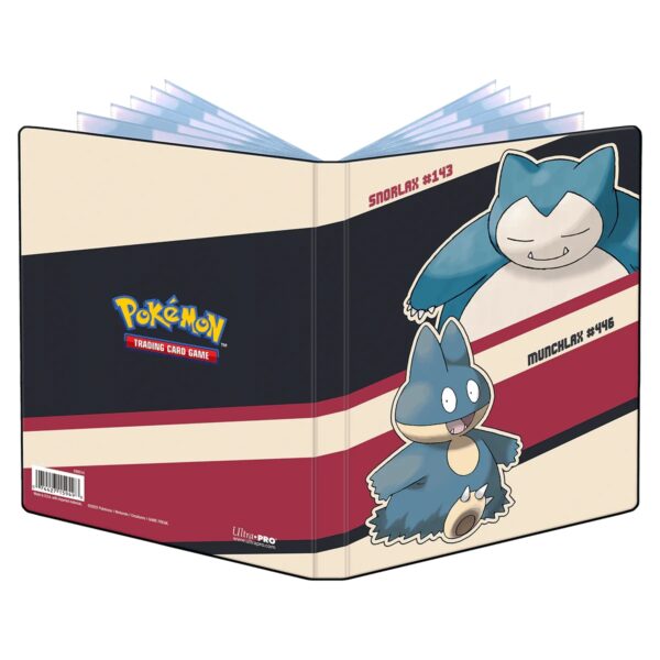 Pokémon UP Album Portfolio 4 tasche/10 fogli + 1 tasca/2 fogli Snorlax & Munchlax