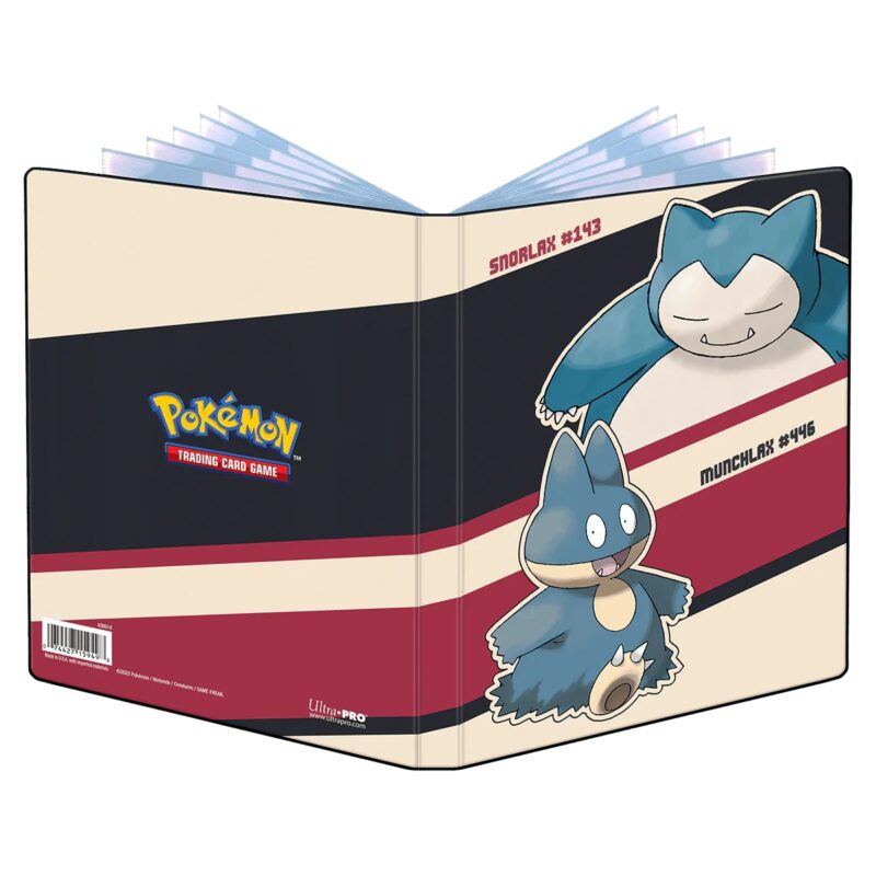 Pokémon UP Album Portfolio 4 tasche/10 fogli + 1 tasca/2 fogli Snorlax & Munchlax
