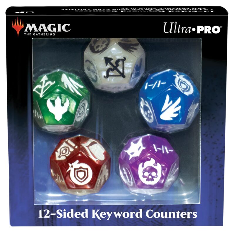 MtG Dice - Set 5 12-Sided Keyword Counters
