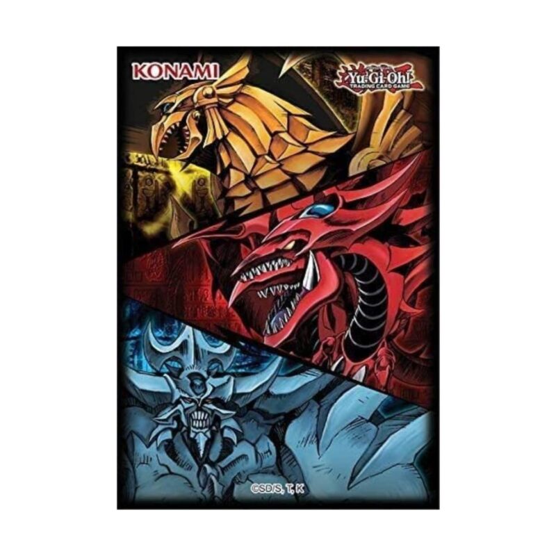 YuGiOh! - Confezione 50 Sleeves Slifer, Obelisk & Ra