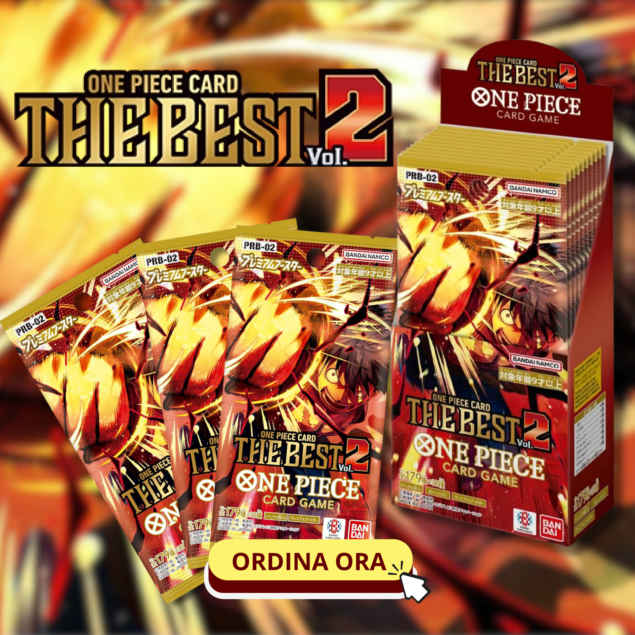 One Piece PRB-02 The Best Vol.2 - Display da 24 Buste (JAP)