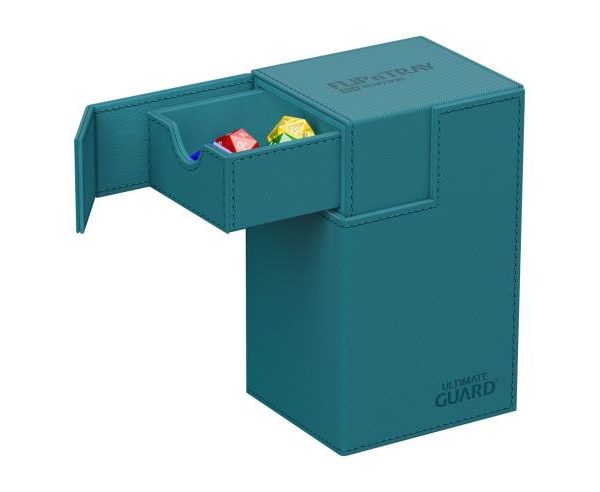 Ultimate Guard Flip´n´Tray Deck Case 80+ Standard Size XenoSkin™ Petrol Blue