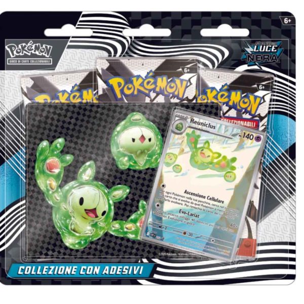 Pokémon collezione con adesivi dell’espansione scarlatto e violetto luce nera