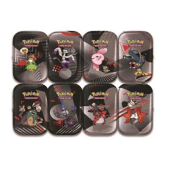 Mini Tin da Collezione Luce Nera e Fuoco Bianco Set 8 Artwork