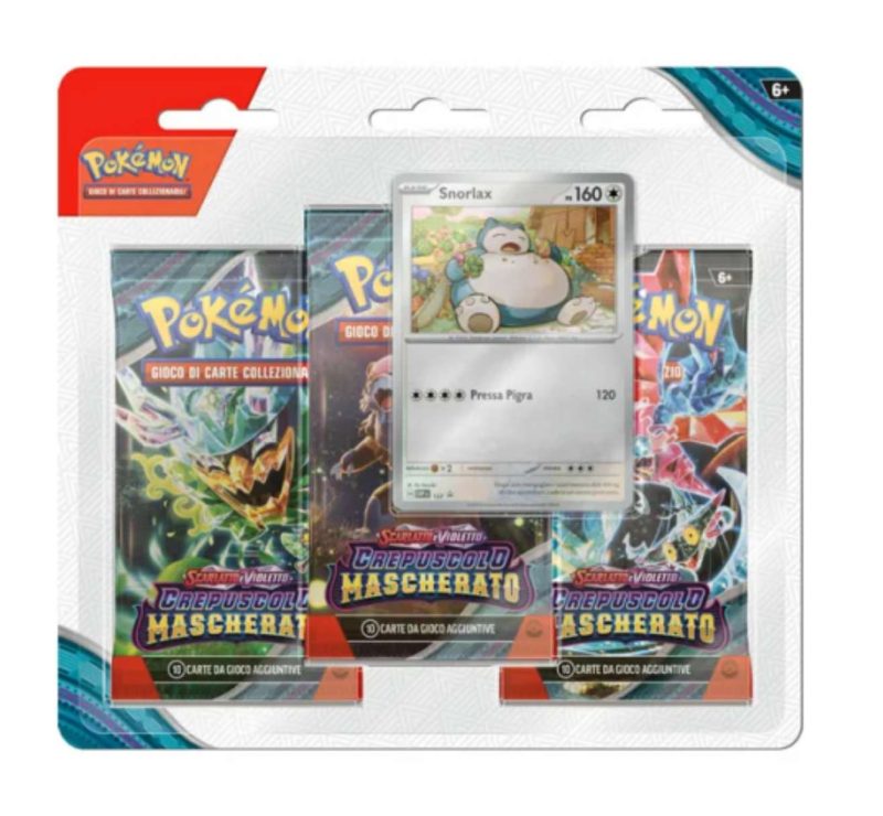 Pokémon TCG - Crepuscolo Mascherato - Blister 3 Bustine Snorlax - (ITA)