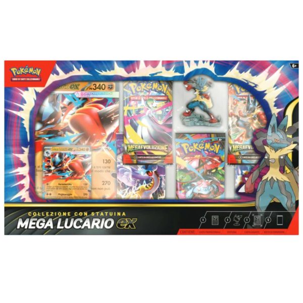 Pokémon TCG - Collezione con Statuina Mega Lucario-ex (ITA)