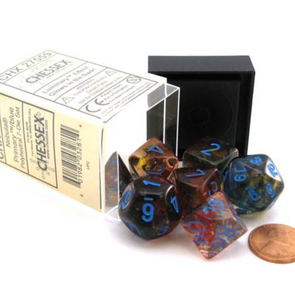 Nebulosa - Set di dadi (Primario / Blu) CHX 27559