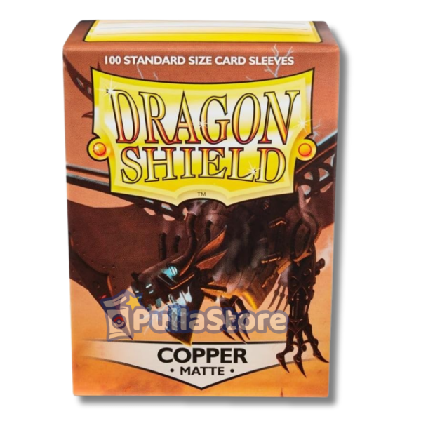 AT-11016 Dragon Shield Standard Sleeves - Matte Copper (100 Sleeves)