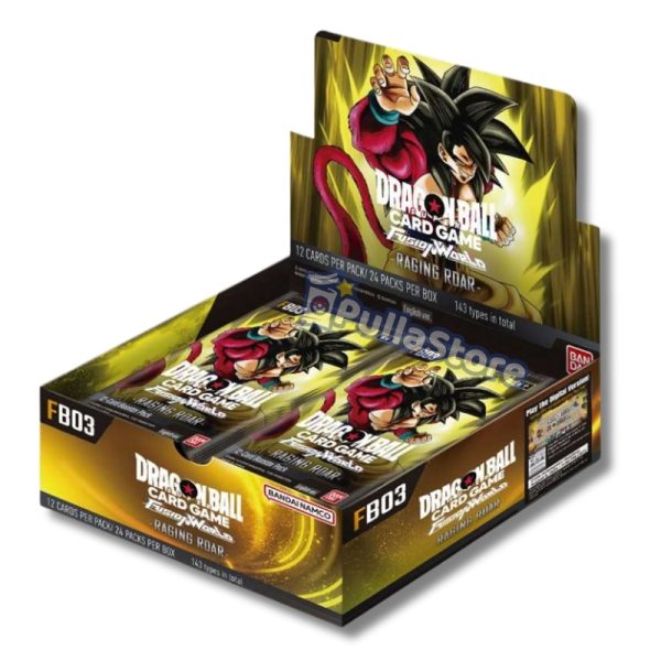 Dragon Ball Super Card Game- Fusion World - Raging Roar FB-03 - Display da 24 Buste (ENG)